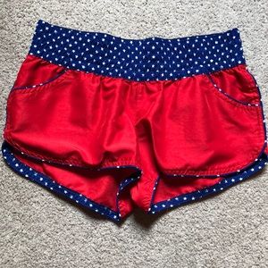 Red white and blue shorts